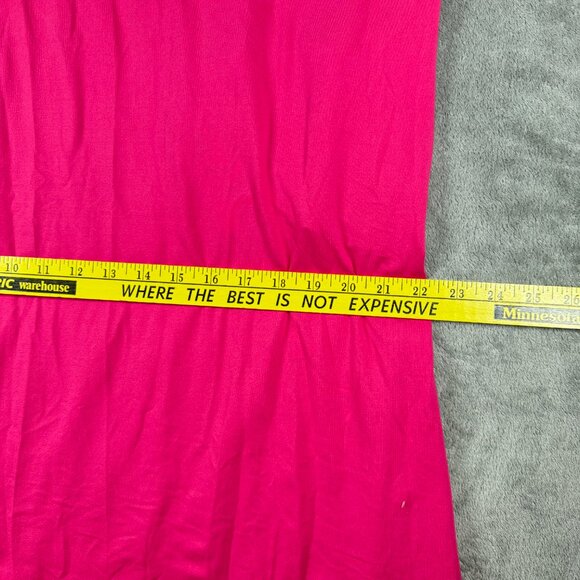 LTX Sportswear S Fuchsia V-Neck Short Sleeve Stretch Casual Dress - Picture 11 of 13